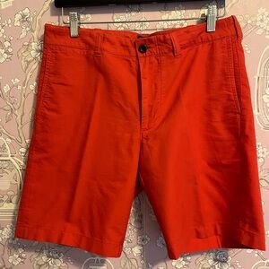 J.Crew tomato red men’s cotton shorts